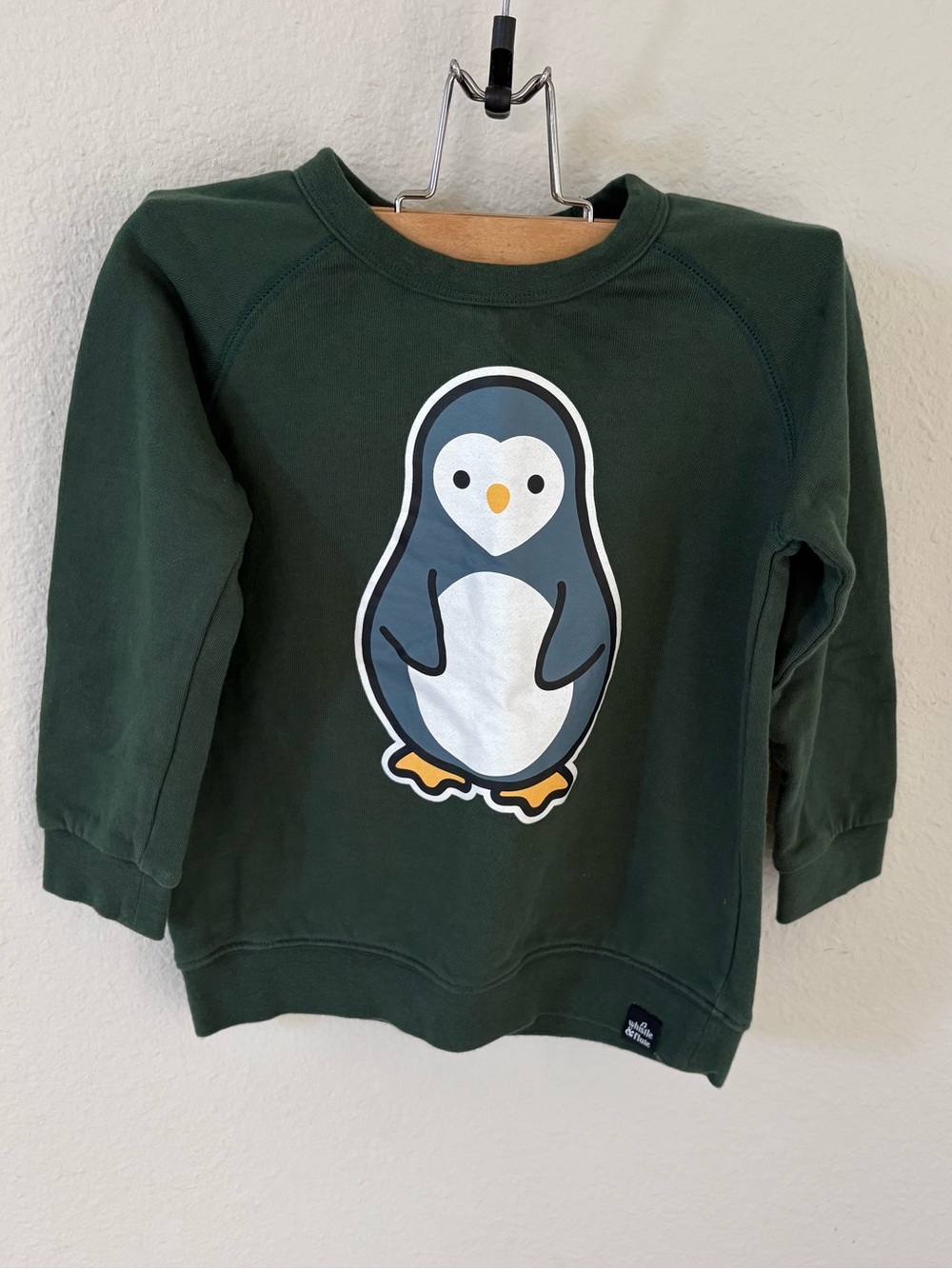 Whistle & Flute Penguin Graphic Sweatshirt Dark Green 5-6Y